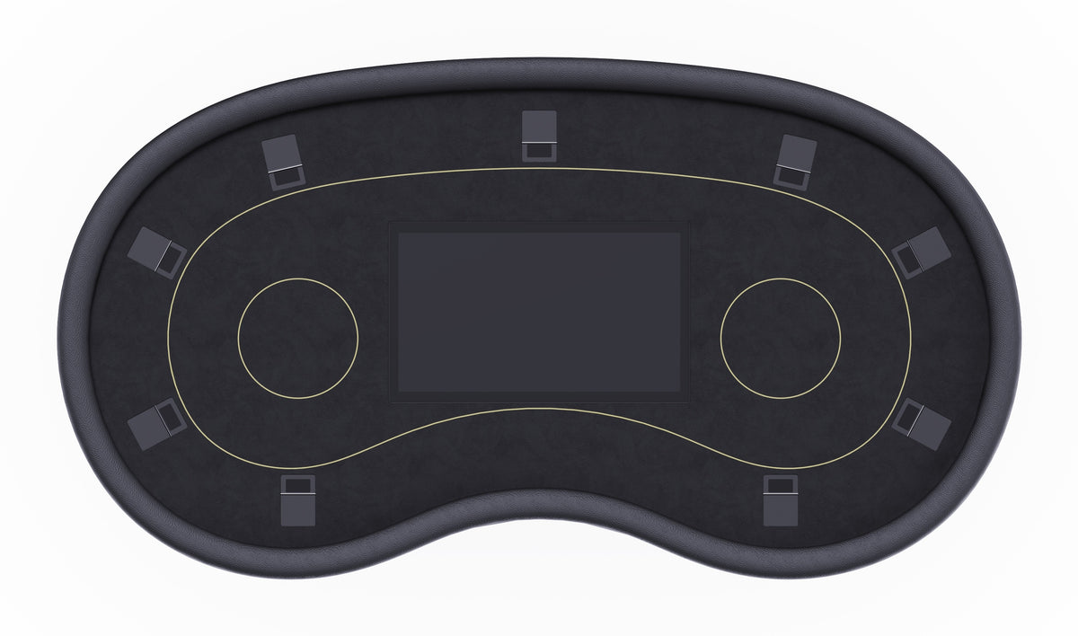LuckyComeTable smart Texas Hold'em table - top view